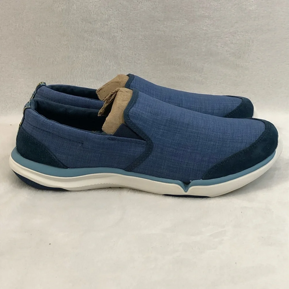 Teva Wander Blue & White Casual Comfort Slip-On Shoes 1010240 Women's Size 10.